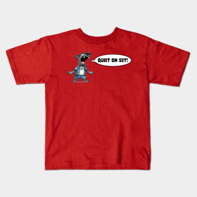 Quiet on Set! Kids T-Shirt by MythicLegendsDigital